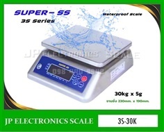 เครื่องชั่งกันน้ำ30kg ยี่ห้อ SUPER-SS รุ่น 3S