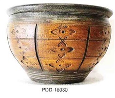 Color Clay Pot (กระถางดินเผาสีคละลาย)