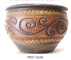 Color Clay Pot (กระถางดินเผาสีคละลาย)