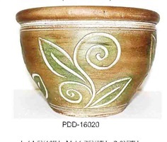 Color Clay Pot (กระถางดินเผาสีคละลาย)