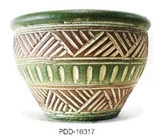 Color Clay Pot (กระถางดินเผาสีคละลาย)