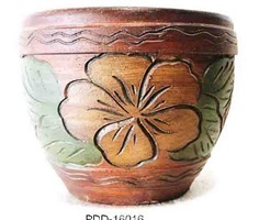 Color Clay Pot (กระถางดินเผาสีคละลาย)