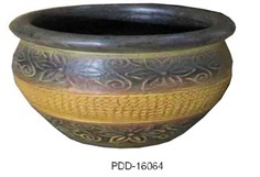 Color Clay Pot (กระถางดินเผาสีคละลาย)