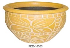 Color Clay Pot (กระถางดินเผาสีคละลาย)