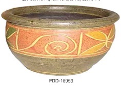 Color Clay Pot (กระถางดินเผาสีคละลาย)