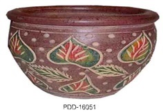 Color Clay Pot (กระถางดินเผาสีคละลาย)