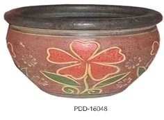 Color Clay Pot (กระถางดินเผาสีคละลาย)