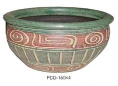 Color Clay Pot (กระถางดินเผาสีคละลาย)