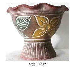 Color Clay Pot (กระถางดินเผาสีคละลาย)