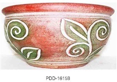 Color Clay Pot (กระถางดินเผาสีคละลาย)