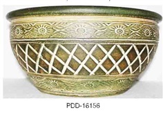 Color Clay Pot (กระถางดินเผาสีคละลาย)