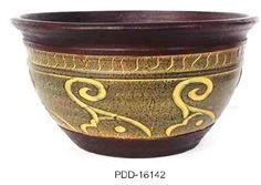 Color Clay Pot (กระถางดินเผาสีคละลาย)