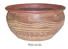 Color Clay Pot (กระถางดินเผาสีคละลาย)