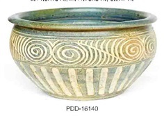 Color Clay Pot (กระถางดินเผาสีคละลาย)