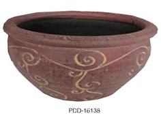 Color Clay Pot (กระถางดินเผาสีคละลาย)