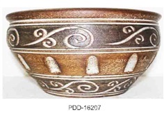 Color Clay Pot (กระถางดินเผาสีคละลาย)