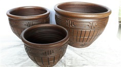 Color Clay Pot (กระถางดินเผาสีคละลาย)