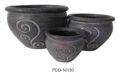 Color Clay Pot (กระถางดินเผาสีคละลาย)