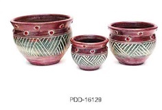 Color Clay Pot (กระถางดินเผาสีคละลาย)