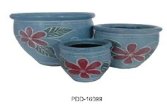 Color Clay Pot (กระถางดินเผาสีคละลาย)