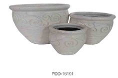 Color Clay Pot (กระถางดินเผาสีคละลาย)