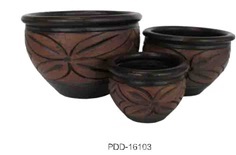 Color Clay Pot (กระถางดินเผาสีคละลาย)