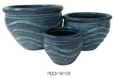 Color Clay Pot (กระถางดินเผาสีคละลาย)