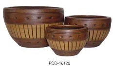 Color Clay Pot (กระถางดินเผาสีคละลาย)