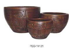 Color Clay Pot (กระถางดินเผาสีคละลาย)