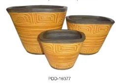 Color Clay Pot (กระถางดินเผาสีคละลาย)