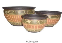 Color Clay Pot (กระถางดินเผาสีคละลาย)