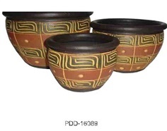 Color Clay Pot (กระถางดินเผาสีคละลาย)