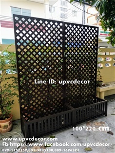 ระแนงกระถางupvc ระแนงปลูกไม้เลื้อยupvc กระถางupvc ระแนงบังตา