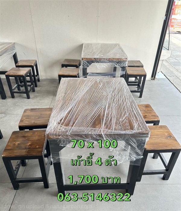 โต๊ะอาหาร โต๊ะไม้ โต๊ะร้านอาหาร โต๊ะก๋วยเตี๋ยว โต๊ะพร้อมส่ง  | namfontoomai -  กรุงเทพมหานคร