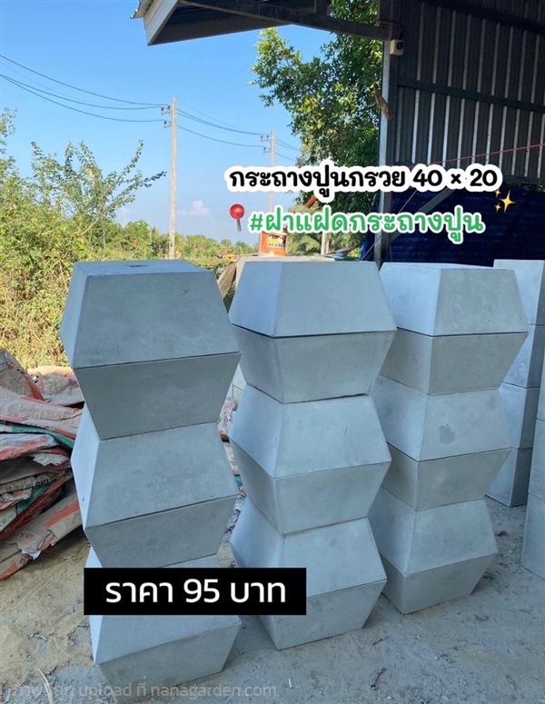 กระถางปูน กรวย 40 * 20 | ฝาแฝด กระถางปูน - องครักษ์ นครนายก