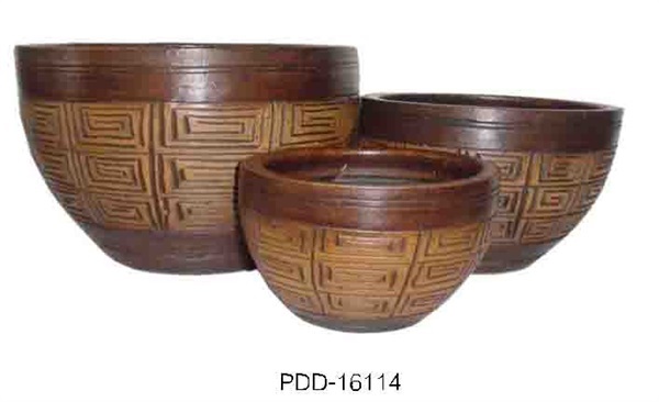 Color Clay Pot (กระถางดินเผาสีคละลาย)