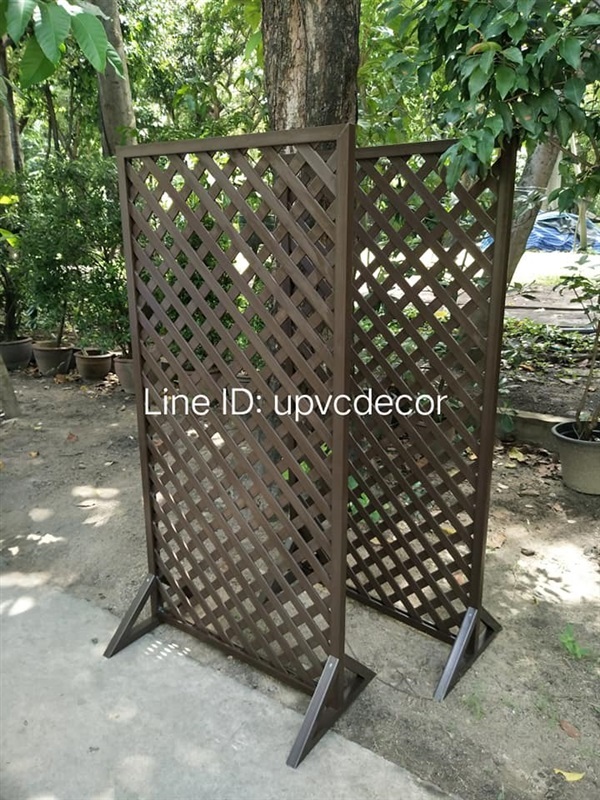 ระแนงบังตาupvc ระแนงขาตั้งสำเร็จรูป ฉากบังตาupvc ฉากกั้นบัง