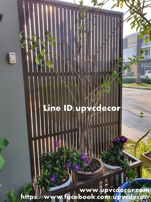 ระแนงกระถางupvc ระแนงปลูกไม้เลื้อยupvc กระถางupvc ระแนงบังตา